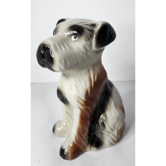 Vintage Collectibles Ceramic Glazed Terrier Dog Figurine Hand Crafted In Brazil - Picture 1 of 8